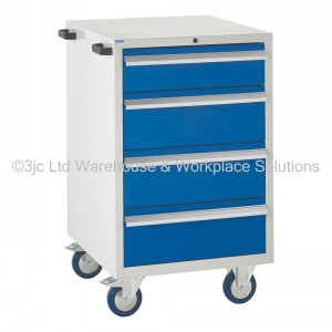 Euroslide Storage Cabinet Mobile 4 Drawers